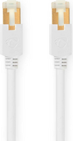 Nedis Cat 6 Kabel | RJ45 Stecker | RJ45 Stecker | S/FTP | 0.50 m | rund | LSZH / PVC | Weiss | Verpackung mit Sichtfenster