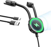 "Baseus 15 W C03s Pro" mobiliojo telefono laikiklis automobilyje "Magsafe" su įkrovimo funkcija, magnetinis automobilio įkroviklis prietaisų skydeliui, belaidis automobilinis įkroviklis "iPhone", "Samsung", išmaniajam telefonui