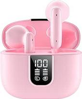 "Bluetooth" ausinės, belaidės "Bluetooth 5.4", "In-Ear" ausinės su 6 mikrofonais, ENC triukšmo slopinimas, ausinės su giliu bosu, lengvos, 35 valandų/IP7 atsparumas vandeniui/LED ekranas, ausinės kasdieniam naudojimui