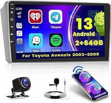 "Hikity" [2+64GB] "Android 15" automobilinis radijas, skirtas "Toyota Avensis 2003-2009" radijui, belaidis "CarPlay" "Android" automobilis, 9 colių ekranas, automobilinis radijas, "Bluetooth", "Mirror Link", GPS WiFi FM RDS SWC EQ