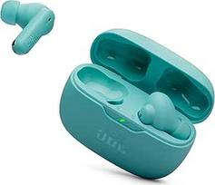 "JBL Vibe Beam 2" - tikro belaidžio triukšmo slopinimo ausinės, "Pure Bass" garsas ir išmanioji aplinkos technologija, 4 mikrofonai aiškiems ir aštriems skambučiams, iki 40 valandų atkūrimo, atsparios dulkėms ir vandeniui pagal IP54