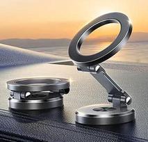 "JOYROOM" mobiliojo telefono laikiklis automobilyje su magnetu [sulankstomas ir visiškai metalinis] "MagSafe" automobilio laikiklis su 20 x N55 magnetų ir 360° pasukimo kampu, magnetinis mobiliojo telefono laikiklis automobilyje, skirtas "iPhone 17 16 15