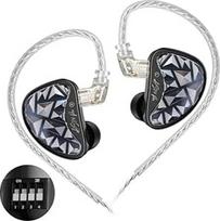 "KZ AS24 Pro In-Ear Monitor" su 12 BA garsiakalbių, IEM ausinės su 4 nustatymais, "HiFi Bass", žaidimų ausinės, aiškus stereofoninis garsas visais dažniais, skirtos muzikantams audiofilams