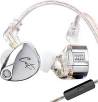"KZ Castor In Ear Monitor", dvigubas dinaminis garsiakalbis, laidinės IEM ausinės, "HiFi" ausinės, garso derinimas, triukšmą izoliuojantis IEM, nuimamas 2 kontaktų laidas (sidabrinės spalvos, su "Micro")