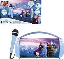 "Lexibook", Frozen BTP585FZZLXB Belaidis šviesos garsiakalbis su mikrofonu, stereofoninis garsas, karaokės funkcija, USB ir SD kortelės prievadas, įkraunamas akumuliatorius, mėlyna/violetinė spalva