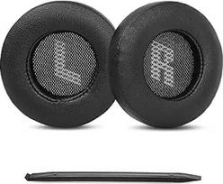 "Live 670NC" pakaitiniai ausų įdėklai, suderinami su "JBL Live 670NC" ausinėmis (netinka "Tune 670NC"), ausų įdėklai, baltyminė oda, didelio tankio putos, juodi