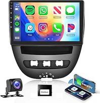 "Podofo Carplay" automobilinis radijas "Peugeot 107/Citroen C1/Toyota Aygo", 10,1 colio jutiklinio ekrano automobilinis radijas 2G + 64G su belaidžiu "A-pple Carplay Android" automobiliu, "Bluetooth/Mirror Link/GPS/WiFi/FM/RDS/SWC +