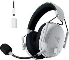 "Razer BlackShark V3 Pro Xbox S|X" - belaidės elektroninio sporto ausinės su ANC - aktyvus triukšmo slopinimas - "Triforce" 50 mm garsiakalbis - "HyperSpeed" 2,4 GHz ir "Bluetooth" - žaidimų / pokalbių balansas - "Xbox" / kompiuteris | Balta