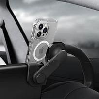 "Spigen OneTap 3 MagFit MagSafe" automobilinis laikiklis, magnetinis automobilinis mobiliojo telefono laikiklis "Tesla Model Y/3/S/X", "Tesla" priedai "iPhone 17/16/15/14/13/12 Pro Max Air", "MagSafe" dėklai - juodas