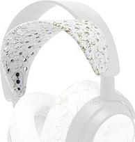 "WC HeadbandZ Arctis Nova V2" - patobulintas platus silikoninis galvos lankelis, suderinamas su "Wicked Cushions" ausinėmis "Arctis Nova" | Platesnis svorio paskirstymo dizainas | Auksinis marmuras