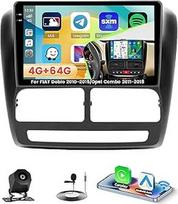 4+64G Android 15 automobilinis radijas Fiat Doblo 2010-2015/Opel Combo 2011-2018 Carplay Android Car Roinvou, 9 colių automobilinis radijas Incell Touchscreen su GPS Bluetooth EQ WiFi RDS FM SWC MIC atbulinės eigos kamera