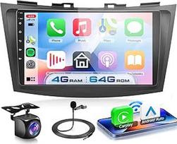 4G + 64G automobilinis radijas "Android 13" Suzuki Swift 2011-2017 m. Suzuki Ertiga 2012-2017 m., 9 colių HD jutiklinio ekrano radijas su belaidžiu "Carplay" "Android" automobilio GPS Wi-Fi USB Bluetooth 5.0 FM RDS Galinis vaizdas