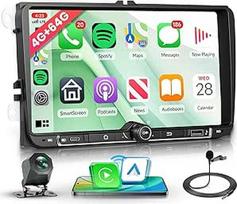 4G + 64G belaidis "Carplay Android" automobilinis radijas, skirtas VW Passat Jetta Tiguan Golf MK5 MK6 T5 EOS Polo