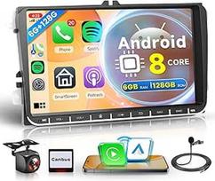 6G + 128G 8 branduolių Android automobilinis radijas VW Golf 5 6 Passat Polo Tiguan Touran Caddy Skoda Seat 9 colių automobilinis radijas Belaidis Carplay Android automobilinė GPS navigacija WiFi Mirror Link Bluetooth FM/RDS/DSP