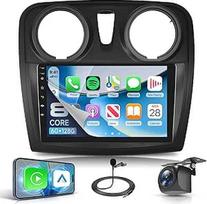 8 Core 6G+128G Autoradio Android für Renault Dacia Logan 2 Sandero B52 2012-2019 Carplay Wireless 9" Radio mit Android Auto 360°-Panoramablick Navi GPS Mirror Link Bluetooth FM/RDS/EQ Rückfahrkamera