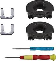 Adhiper WH-1000XM4 Scharnier-Drehgelenke + U-förmiges Metallscharnier-Schloss, Ersatz für Sony WH-1000XM4 Kopfhörer, Ersatzteile, Zubehör, Scharnierdrehungen (Schwarz)