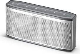 BOGASING Era S9 Pro "Bluetooth" garsiakalbis, 2 kanalų muzikinė dėžutė su stereofoniniu garsu, dviem pasyviaisiais radiatoriais, 48 val. atkūrimu, ekvalaizeriu, TF kortele, AUX, belaidė "Bluetooth" dėžutė patalpoms ir biurui (sidabrinė)