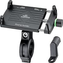 GRAND PITSTOP Grandpitstop Grandpitstop Claw Grip Aluminium Waterproof Bike/Motocycle/Scooter Mobile Phone Holder Mount, idealiai tinka žemėlapiams ir GPS navigacijai - juoda