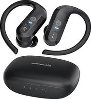 HAPPYAUDIO S1 Earbud TWS ausinės "Bluetooth 5.0" belaidės sportinės ausinės su ausų kabliukais, integruotu mikrofonu, garsumo valdymu, atsparios vandeniui ir prakaitui, atsparios vandeniui, 56 val. veikimo laikas, skirtos "iOS" ir "Android
