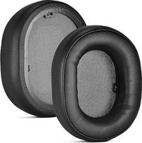 HS55 HS65 Pakaitinės ausų pagalvėlės, suderinamos su "Corsair HS55 / HS55 Pro / HS65" žaidimų ausinėmis "Comfort Protein Leather" didelio tankio atminties putų ausų pagalvėlės - juodos spalvos