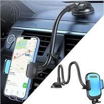JNNJ Automobilio priekinio stiklo telefono laikiklis, universalus automobilio siurbimo taurės prietaisų skydelio mobiliojo telefono laikiklis, automobilinis mobiliojo telefono laikiklis su ilgu žąsies kaklu, skirtas sunkvežimiams ir furgonams (mėlynas)