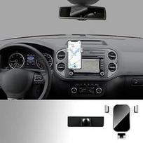 KUNGKIC automobilinis telefono laikiklis 2012-2016 m. Volkswagen VW Tiguan mobiliojo telefono laikiklis Reguliuojamas ventiliacijos laikiklis 4-6,2 colių telefonams (sidabrinės spalvos)