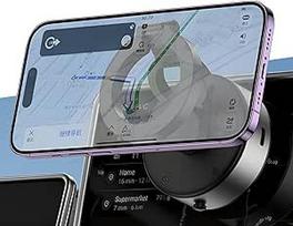 MagAxis žiedas - magnetinis automobilinis telefono laikiklis su siurbtuku, tinkamas priekiniam stiklui ir prietaisų skydeliui, suderinamas su "MagSafe", "iPhone 17/16/15/14/13/12 Pro/MAX" ir "Android", 540