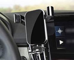 Mobiliojo telefono laikiklis "Volvo XC40/C40 2018-2024", išmaniojo telefono laikiklis, juodas, 4 - 6,5 colių, 200 g, ventiliacija, centrinė konsolė