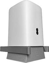Sieninis laikiklis maršrutizatoriui "EE Smart Hub Pro" (modelis SH40J) - pilkas maršrutizatoriaus laikiklis su spragtelėjimo užraktu, kabelio tarpu ir oro srautu - sieninis "WiFi" stiprintuvo laikiklis - varžtai ir kištukai