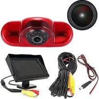 Super HD stabdymo žibintų kameros rinkinys su 4,3 colių LCD monitoriumi, atbulinės eigos kameros pakaitalas, skirtas "Renault Trafic II III" dyzelinei benzininei važiuoklei FWD FL FL EL JL JG FG/Opel Vivaro dyzelinei benzininei važiuoklei FWD A B C X82 X8