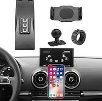 TTCR-II Mobiliojo telefono laikiklis, suderinamas su Audi A3(2014-2020) S3(2014-2019) RS3(2016-2017), Automobilinis telefono laikiklis Audi Automobilinis telefono laikiklis A3 Interjero aksesuarai, Automobilinis mobiliojo telefono laikiklis Audi A3 2015 T