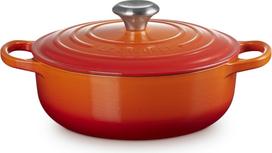 Le Creuset Troškintuvas Saute, 24 cm, liepsnojanti oranžinė