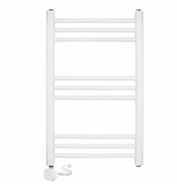 Elektrinis rankšluosčių džiovintuvas Wobbee Basic Marlow 50x80cm, kairinis su laidu baltos spalvos W-MARL-5080WM+MOD200SCWH-L