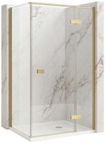 Dušo kabina Rea Atlas, 100x90 cm, Brushed Gold, dešinė