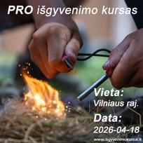 Išgyvenimo kursas PRO, Vieta - Vilniaus raj, 2026-04-18