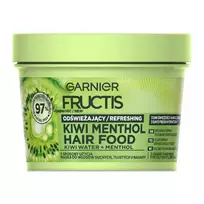 GARNIER_Fructis Hair Food Kiwi plaukų kaukė sausoms ir riebioms šaknims 400 ml