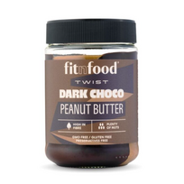 FITNFOOD Juodojo šokolado ir žemės riešutų kremas - 350g