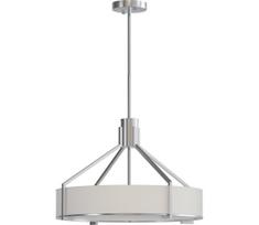 Open Design OR85624 – pakabinamas šviestuvas ant strypo DORETTO, 4xE27/15W/230V, skersmuo 50 cm, matinis chromas/balta