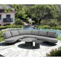 Lauko baldų komplektas DURBAN kampinė sofa ir du staliukai