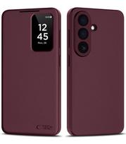 Raudonas atverčiamas dėklas Samsung Galaxy S26 telefonui "Tech-Protect Smart Wallet"