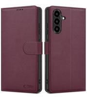 Raudonas atverčiamas dėklas Samsung Galaxy A57 5G telefonui "Tech-Protect Wallet"