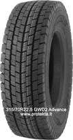 Padanga 315/70R22.5 GWD2 Advance 20PR 156/150L  TL M+S 3PMSF (žiem.),  315/70 R22.5