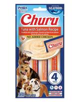INABA Dog Churu Fish Based Tuna with Salmon Recipe 4x14g kreminiai skanėstai su tunu ir lašiša šunims