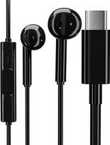 "pluX" USB C ausinės, C tipo vidinės ausinės, magnetinės laidinės ausinės su mikrofonu, izoliuojančios triukšmą, skirtos "iPhone 15 Pro", "iPad Pro", "Huawei", "Samsung", "Xiaomi" su C tipo sąsaja
