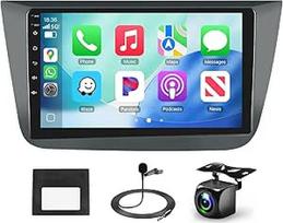 "Podofo Android Carplay" automobilinis radijas "Seat Altea" 2004-2015 m. (vairuojamas kairiąja ranka), "Android" automobilinis HiFi GPS 9 colių jutiklinis ekranas "WiFi" "Bluetooth" laisvų rankų įranga FM RDS radijas USB automobilinė navigacija "Seat Alte