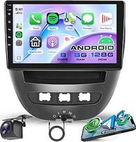 8 branduolių 6G+128G belaidis Carplay Android 15 automobilinis radijas Toyota Aygo Peugeot 107 Citroën C1 2004-2014