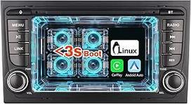 Belaidis "CarPlay" ir "Android" automobilinis radijas "Audi A4 S4 RS4 03-12", "Linux" sistema AM/FM/RDS BT5.0 radijas su jutikliniu ekranu Fizinis garsumo valdymas Greitas paleidimas Plug & Play Steseo, skirtas Seat Exeo 09-12