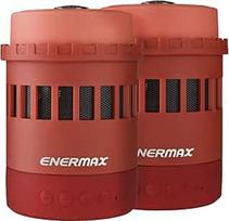 ENERMAX PHAROSLITE 7-in-1 RGB belaidis stereofoninis "Bluetooth" garsiakalbis su integruotu muzikos grotuvu ir "Micro SD" lizdu; EAS05-RW Raudona