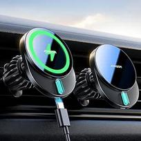 JOYROOM Magsafe automobilinis laikiklis su įkrovimo funkcija, vėdinimo mobiliojo telefono laikiklis, indukcinis 15 W greitasis įkrovimas, iPhone Magsafe įkroviklis, skirtas iPhone 17 16 15 14 13 12 Air Pro Max