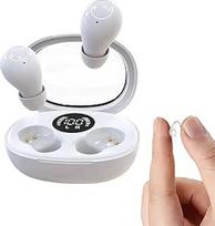 Nematomos "Bluetooth" ausinės mažiems ausų kanalams, belaidės mini paslėptos ausinės, ausinės į ausis, minkštos mažos ausinės, ENC triukšmo slopinimas, itin kompaktiškos, diskretiškos